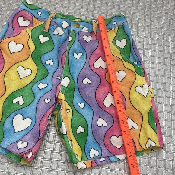 KEITH KELLY MADE IN NYC Rainbow Pride Canvas Shorts size xs unisex - Picture 5 of 10